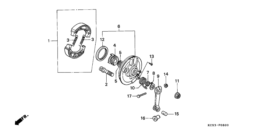 Front brake panel