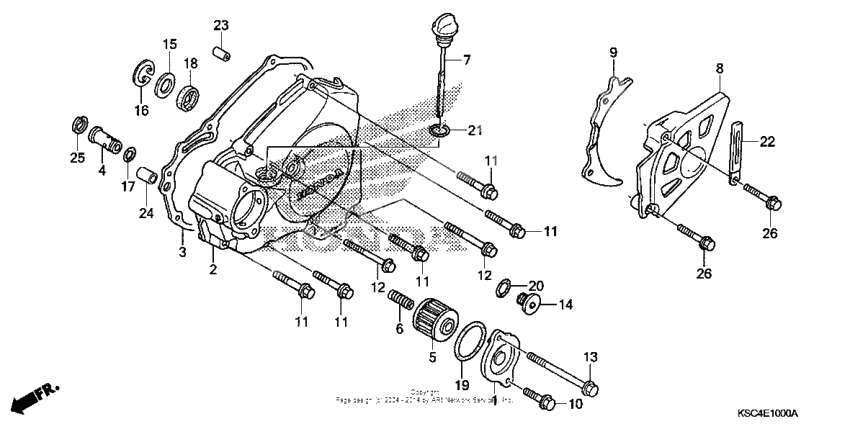 Left crankcase cover