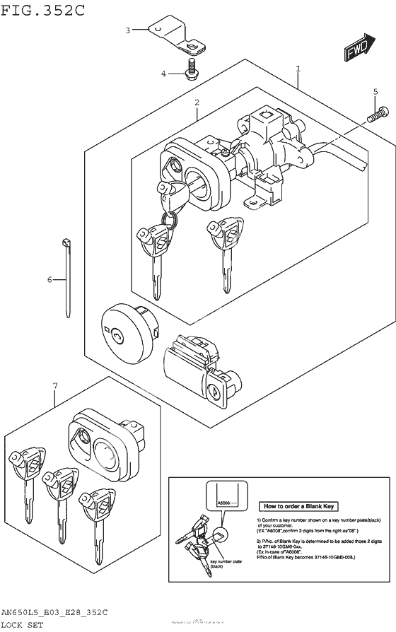 Lock Set (An650Zl5 E28)