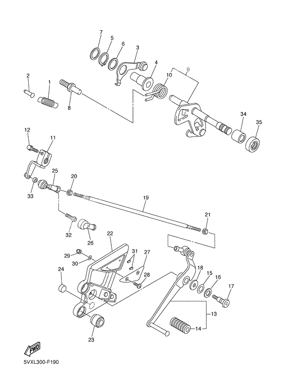 Shift shaft