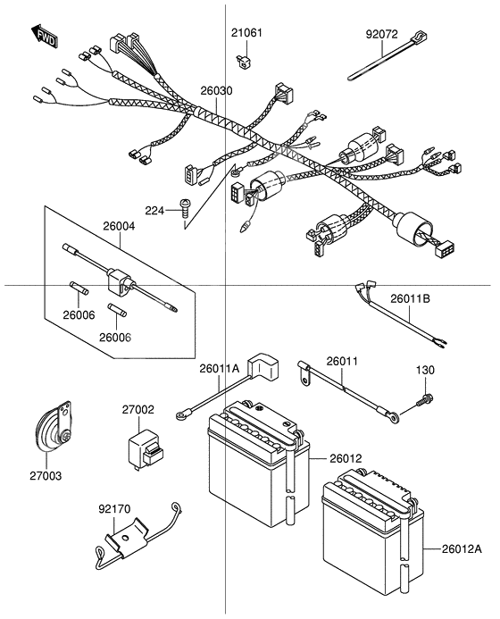 Chassis electrical equipment