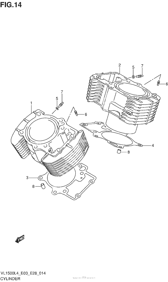 Cylinder (Vl1500L4 E03)