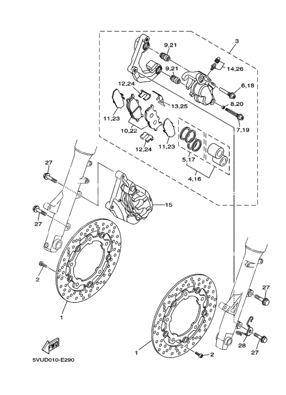 Front Brake Calliper