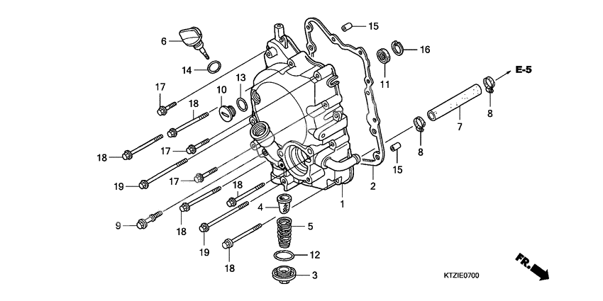 Right crankcase cover