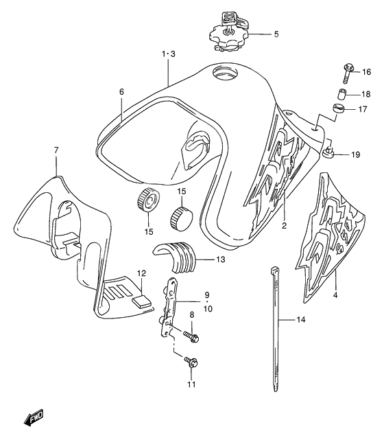Tank fuel              

                  Model t/v