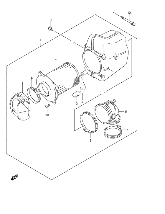 Front air cleaner