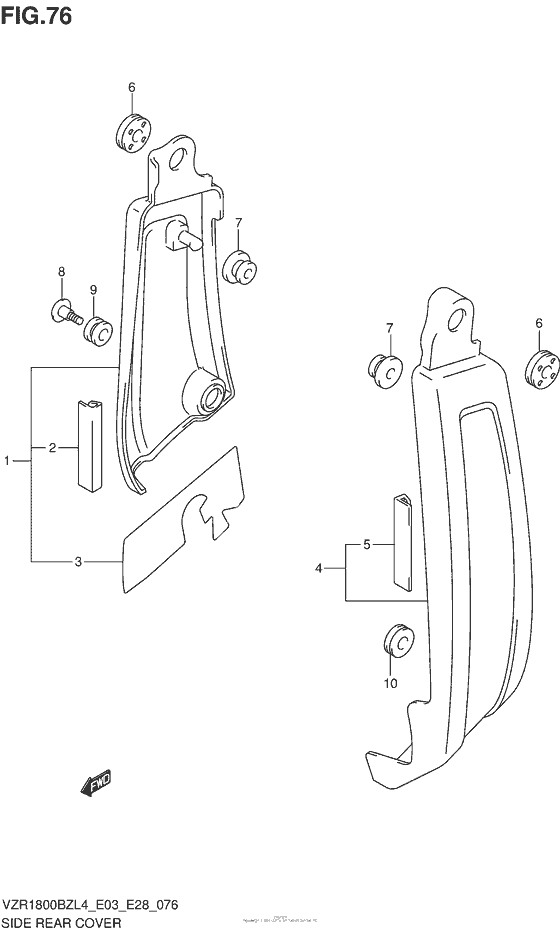 Side Rear Cover (Vzr1800Bzl4 E03)