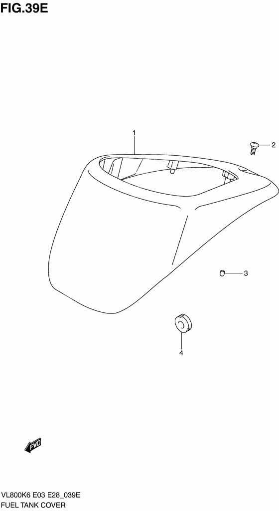 Fuel tank cover              

                  Model k9/l0