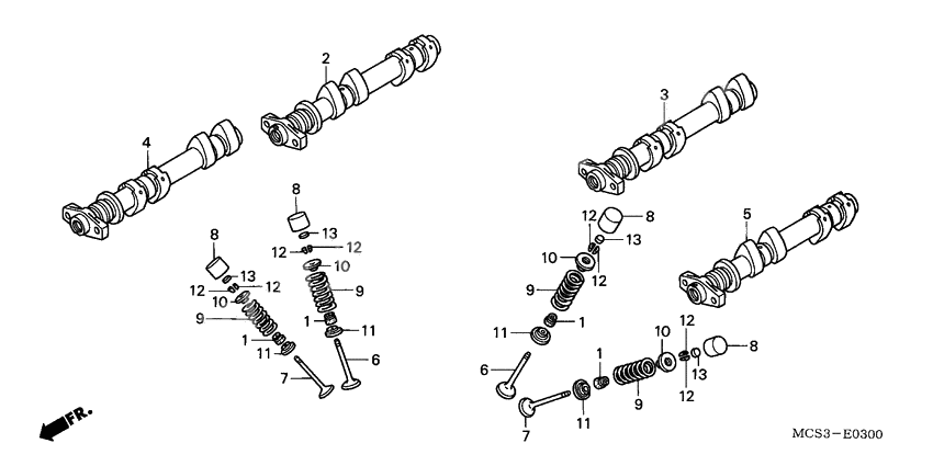 Camshaft/valve