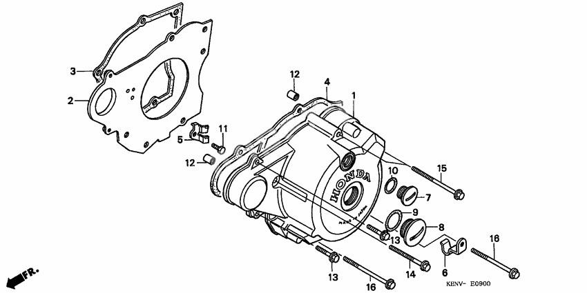Left crankcase cover