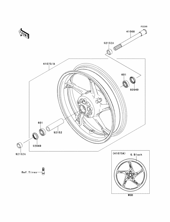 Front hub