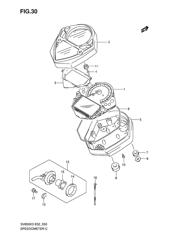 Speedometer              

                  Sv650sk3/sk4/suk3/suk4