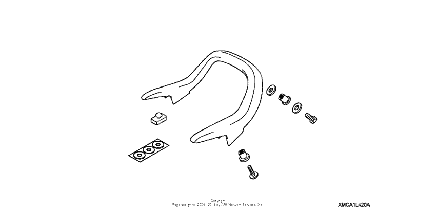 Rear spoiler accent (chrome)