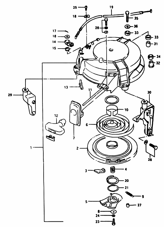 Starter assy recoil