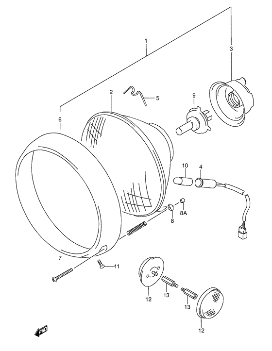 Headlamp              

                  Model k1/k2/k3/k4 e2, e19, e24, p37