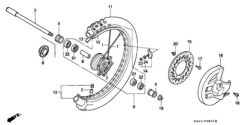 Transom + tube              

                  CR125RS/RT/RV