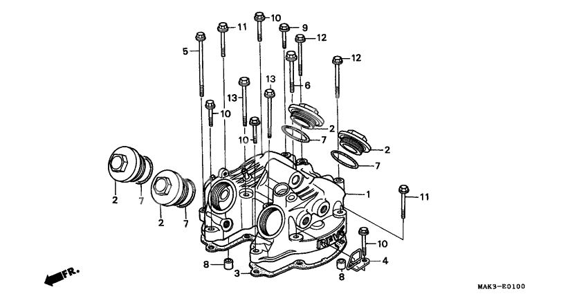 Cylinder head cover