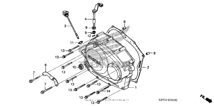 Right crankcase cover (1)