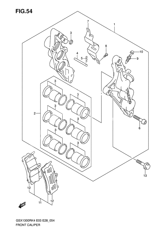 Front caliper