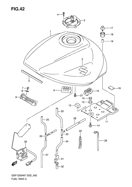 Tank fuel              

                  Model k7/k8