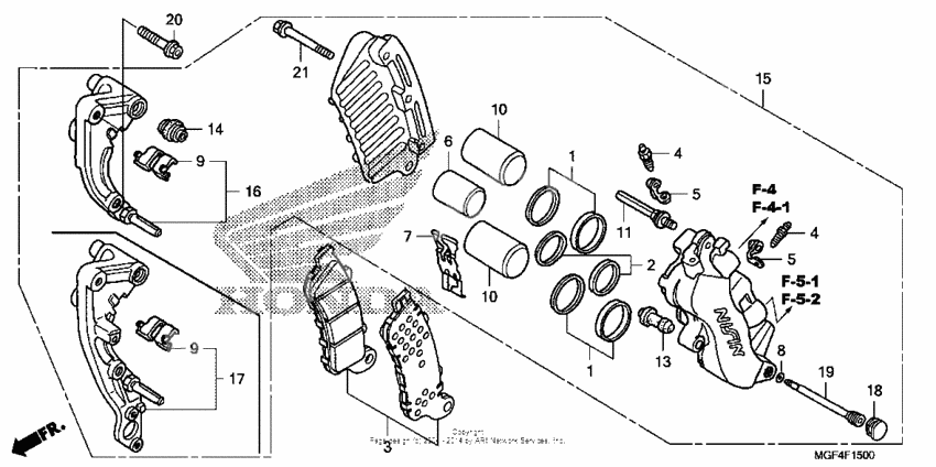 Front brake caliper