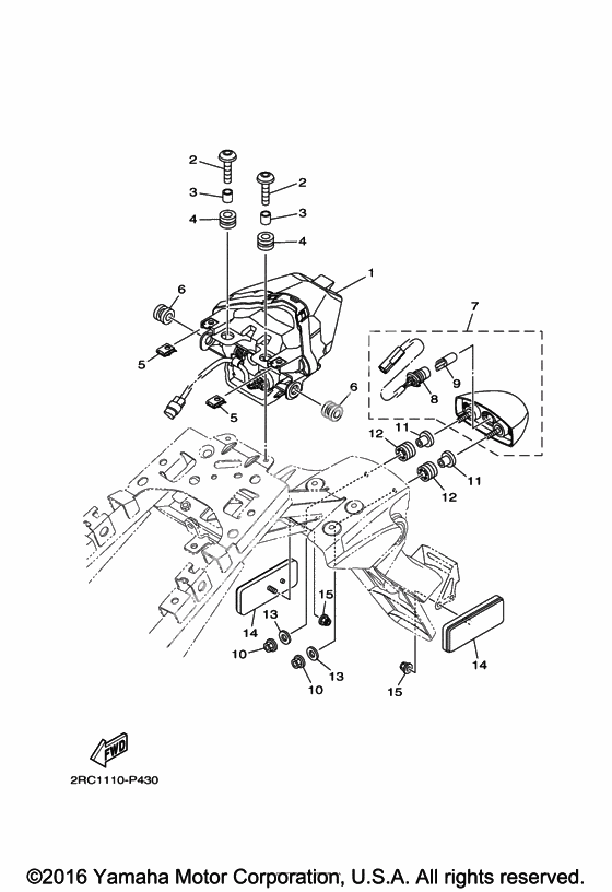 Задний фонарь (Стоп-сигнал)