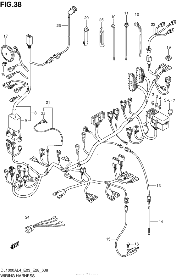 Wiring Harness (Dl1000Al4 E33)