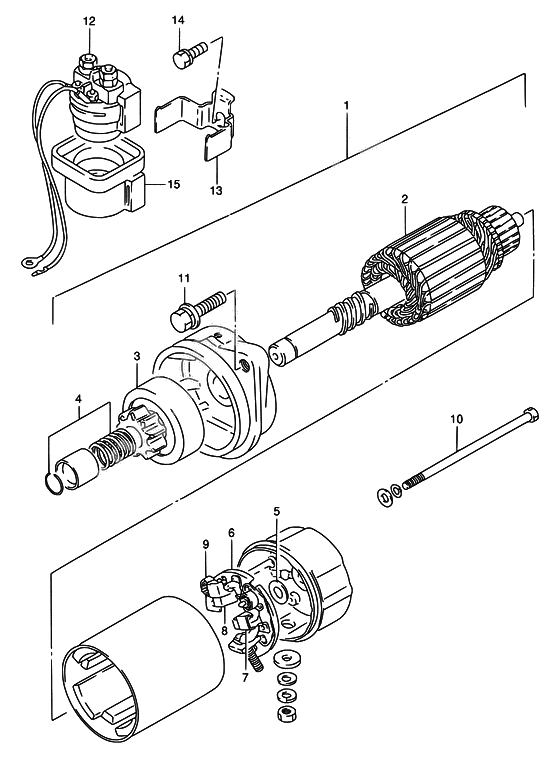 Starting motor