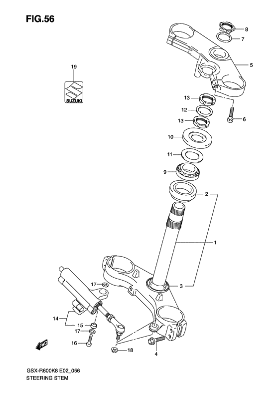 Steering stem