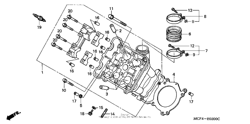 Cylinder head (fr.)
