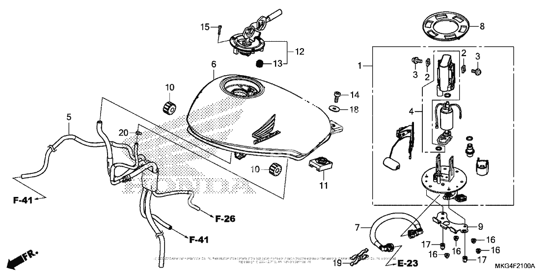 Fuel tank + fuel pump