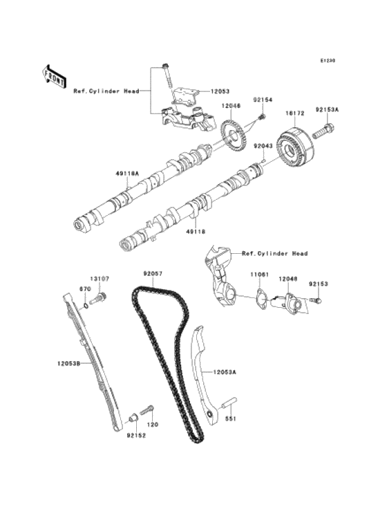 Camshaft/tensioner              

                  s