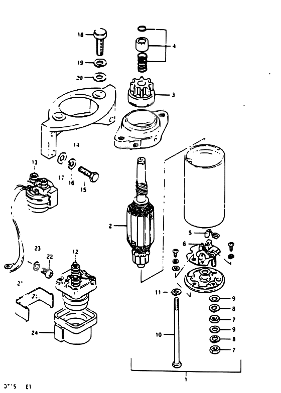 Starting motor