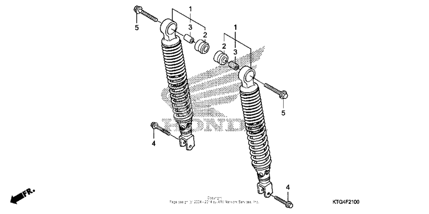 Rear shock absorber