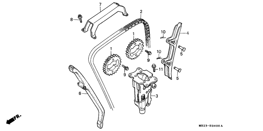 Cam chain/tensioner