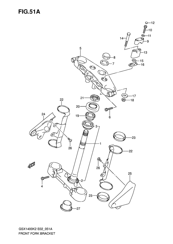 Steering stem              

                  Model k5