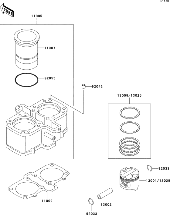 Cylinder/piston(s)