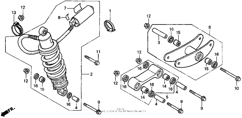 Rear shock absorber
