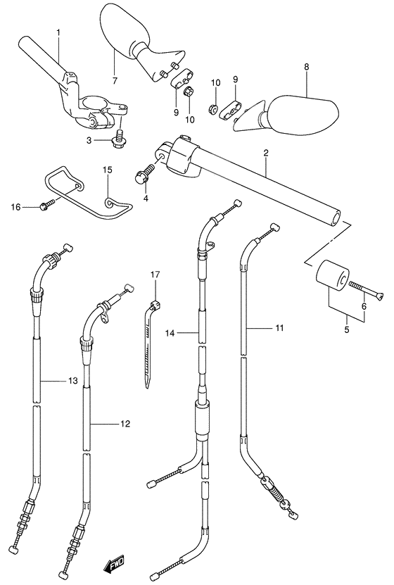 Handlebars              

                  Sv650sx/sy/sk1/sk2