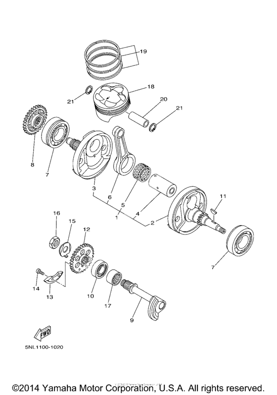 Коленчатый вал & Поршень