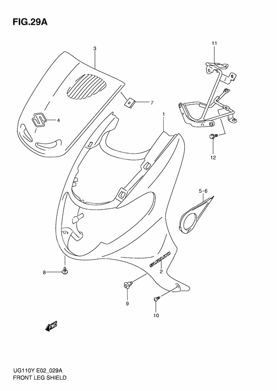 Front leg shield              

                  Model k1