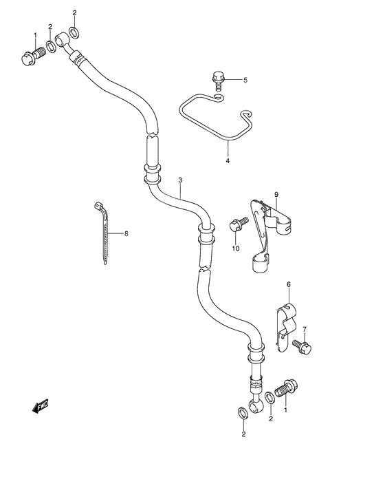 Front brake hose              

                  Model k4/k5/k6