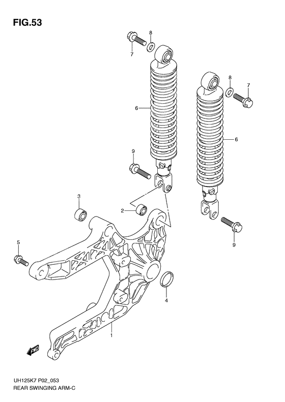 Rear swingingarm