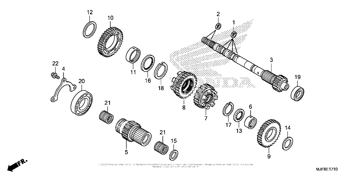 Transmission (Ctx700Nd) (Mainshaft)