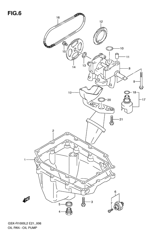 Oil pan - oil pump