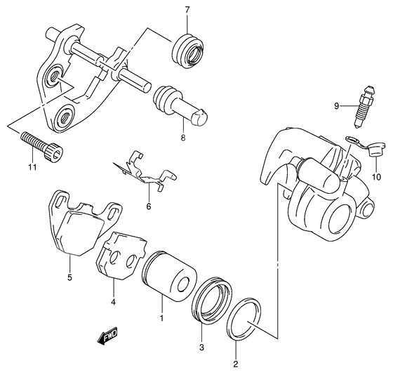 Front caliper