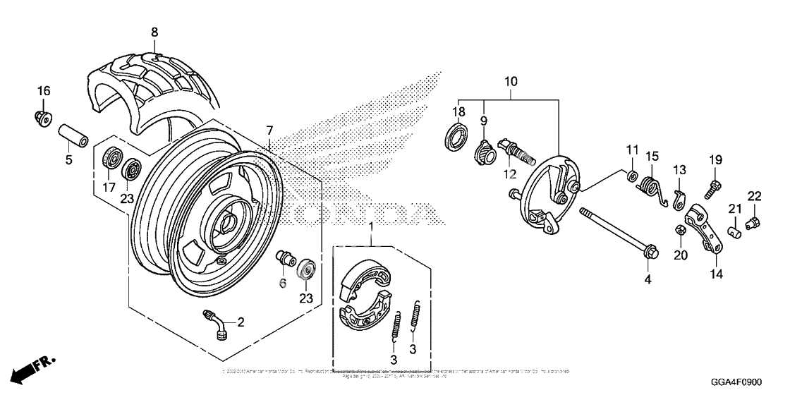 Передние колесо