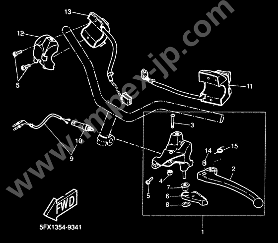 Handle switch. lever