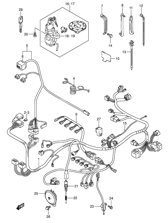 Wiring harness              

                  Model k3