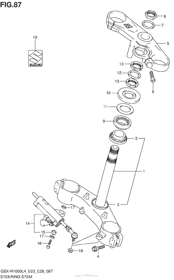 Steering Stem (Gsx-R1000L4 E28)